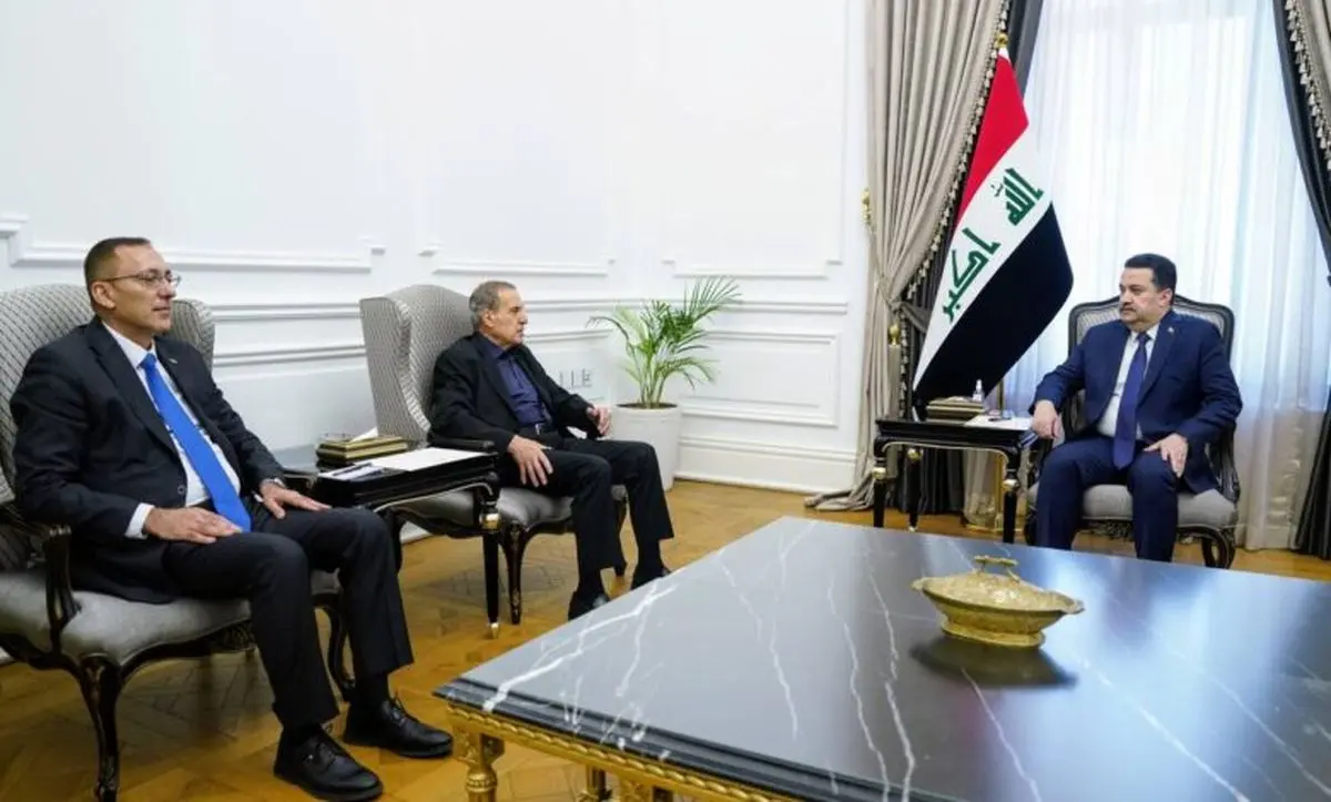 دیدار نخست‌وزیر عراق ‌با سخنگوی تشکیلات خودگردان فلسطین
