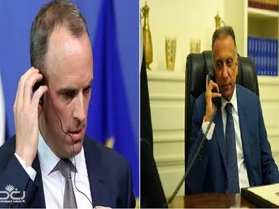 تاکید وزیر خارجه انگلیس بر پایبندی به همکاری با عراق در تماس تلفنی با مصطفی الکاظمی