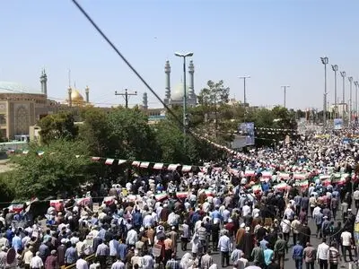 برگزاری پرشور راهپیمایی روز قدس در قم