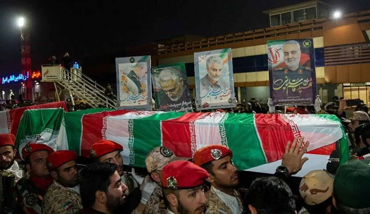 مراسم استقبال جثامین الشهداء القادة فی الاهواز