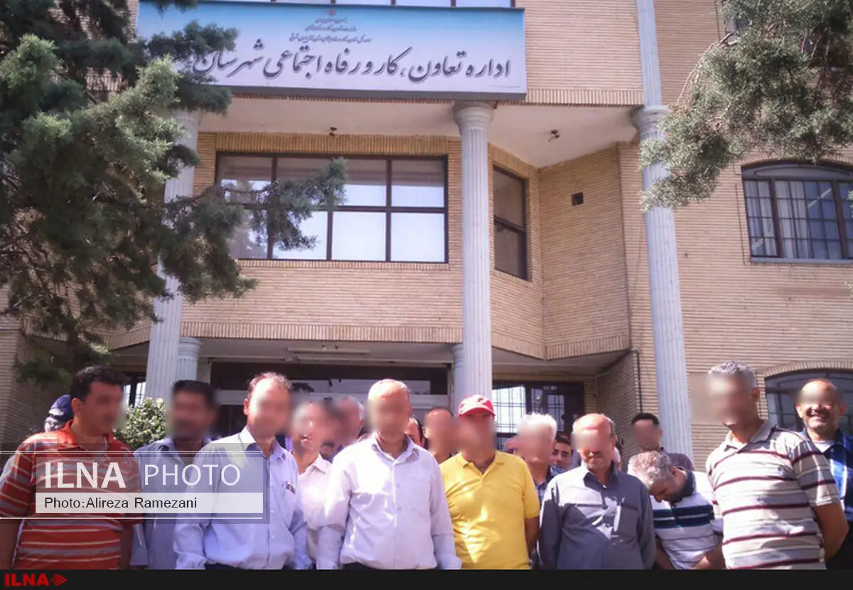 تجمع کارگران بازنشسته ریخته‌گری ماشین سازی تبریز مقابل اداره کار