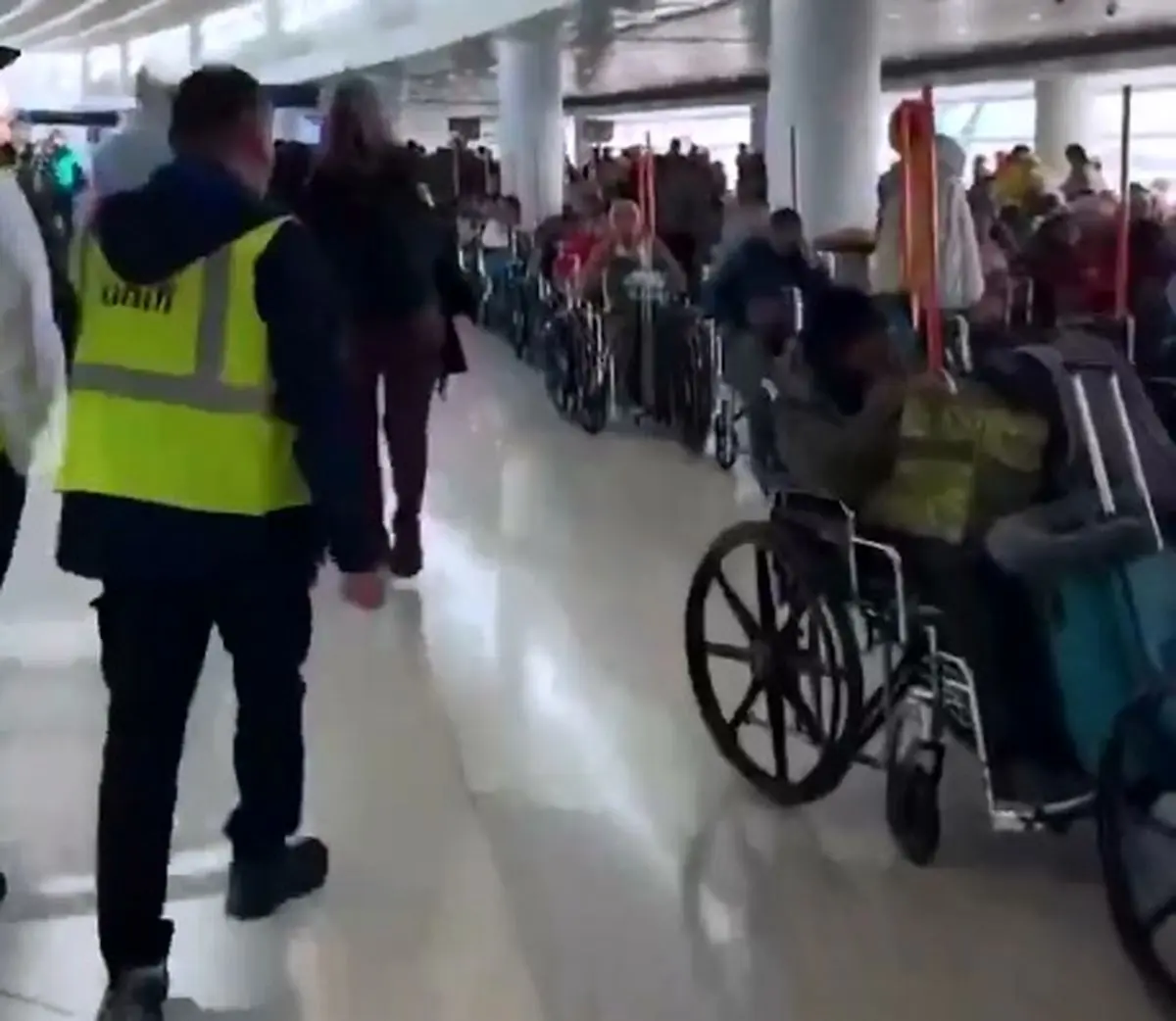 موج تقاضای عجیب ویلچر در پروازهای هند-آمریکا + فیلم