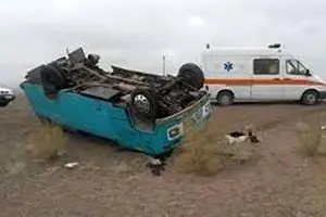 وقوع دومین انحراف مینی‌بوس در محور آبادان به بندر امام/ اینبار انحراف سرویس کارگران با ۱۴ مصدوم