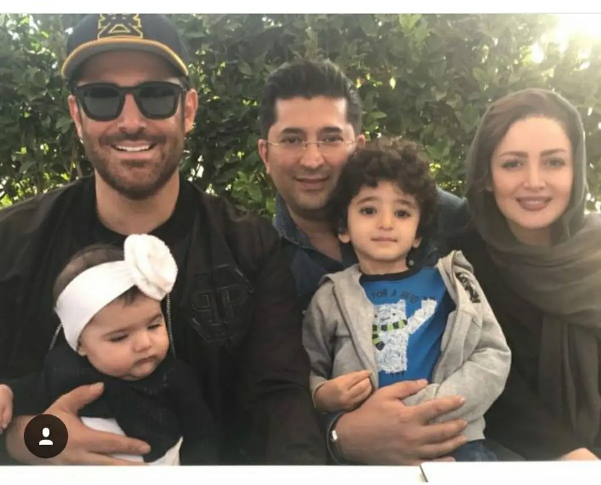 شیلا خداداد به همراه همسر و فرزندانش در کنار رضا گلزار/عکس