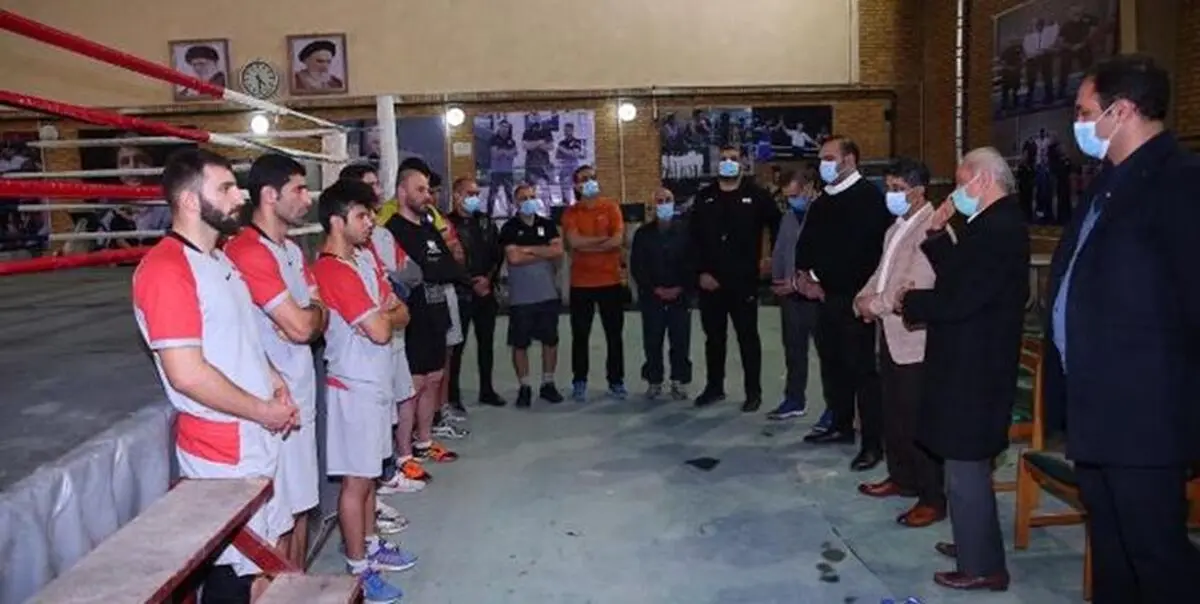 حضور کادر سرپرستی کاروان اعزامی به المپیک توکیو در اردوی تیم‌ملی بوکس