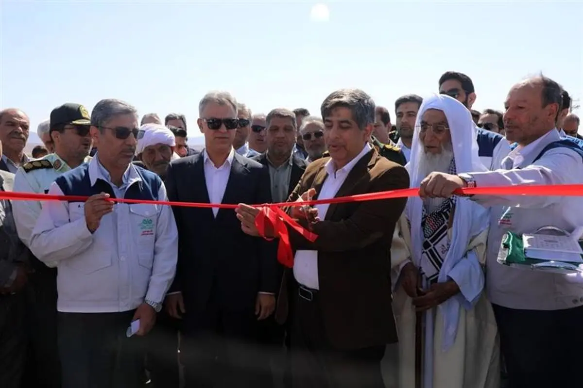 افتتاح جادۀ امید و طرح تأمین آب پایدار صنعت در فولاد سنگان