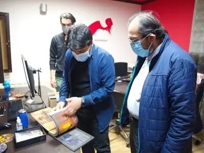 بازدید علیرضا رضاداد از استودیو هورخش