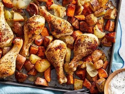 طرز تهیه مرغ داخل فر؛ بدون روغن و لذیذ