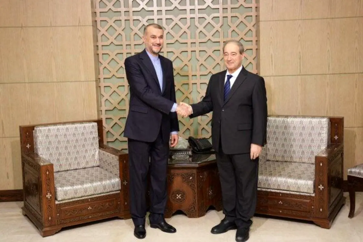وزیران امور خارجه ایران و سوریه دیدار کردند