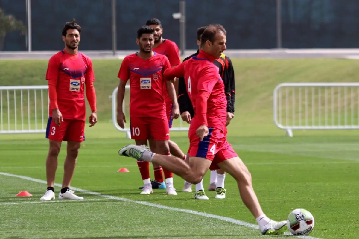 آخرین تمرین پرسپولیس در قطر برگزار شد / ربیعخواه اختصاصی کار کرد