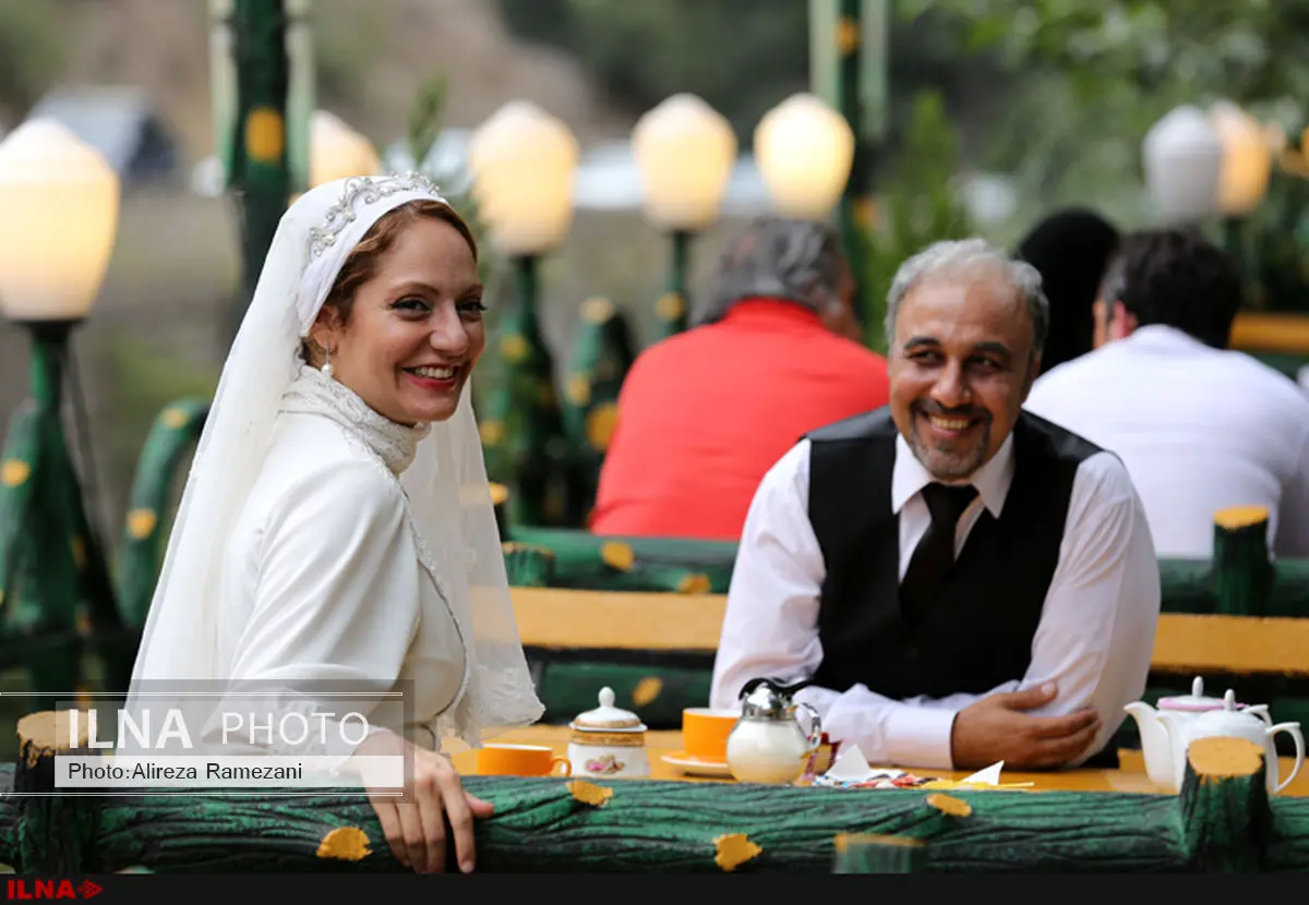 رضا عطاران و مهناز افشار در لباس عروسی+عکس