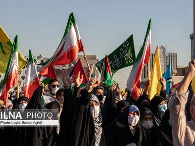 میدان امام حسین (ع) میزبان حامیان فلسطین