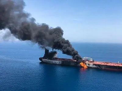Oil tanker caught fire in drone strike: Syrian gov't