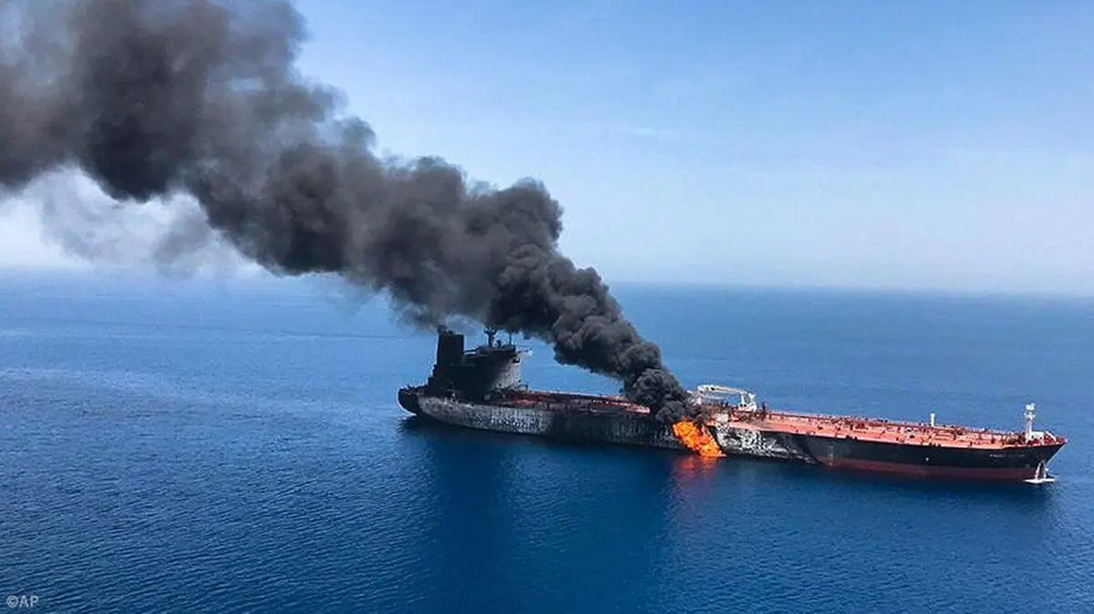 Oil tanker caught fire in drone strike: Syrian gov't