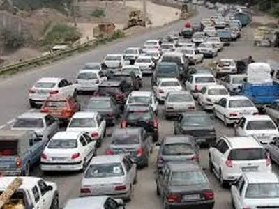 ترافیک سنگین در محورهای چالوس و هراز