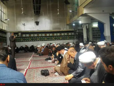 مراسم شهادت امام هادی (ع) در دفتر آیت الله صانعی برگزار شد 