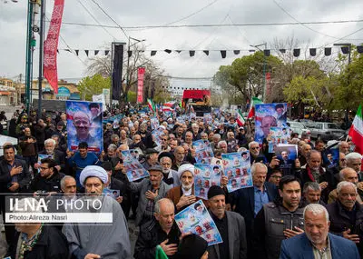 تشییع پیکر ۶ شهید روستای نجف‌آباد قزوین