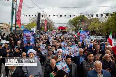 تشییع پیکر ۶ شهید روستای نجف‌آباد قزوین