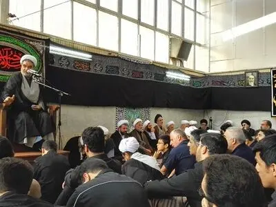 مراسم عزاداری امام کاظم(ع) در دفتر آیت‌الله صانعی برگزار شد 