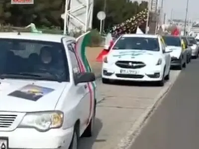 حرکت کاروان مدافعان حجاب از تهران به سمت حرم حضرت معصومه + فیلم