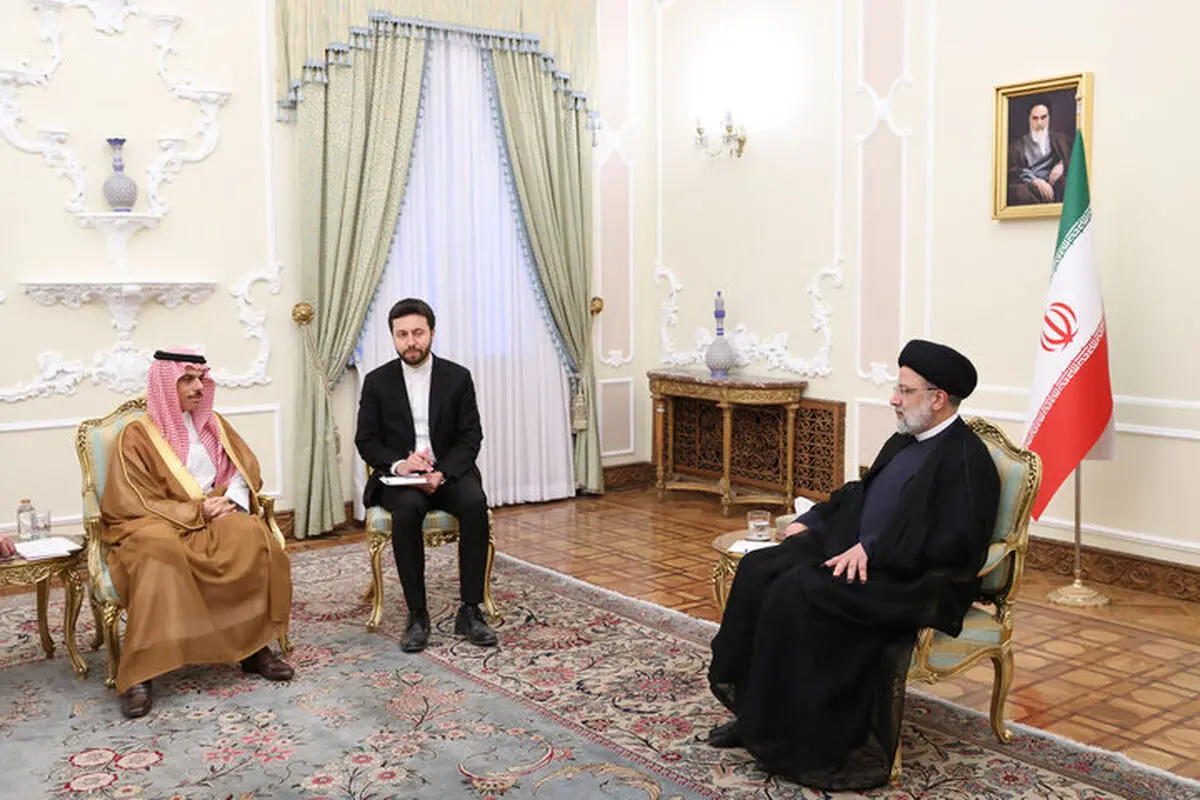  الرئیس الإیراني: نرحب باستئناف العلاقات مع السعودیة/ بن فرحان: نطمح للارتقاء بالعلاقات إلى مستوى استراتیجي