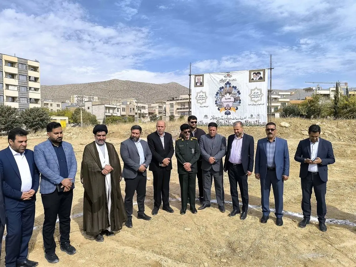  دو مدرسه جدید در صدرا با اعتبار ۴۰ میلیارد تومان کلنگ‌زنی شد