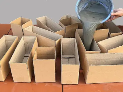 ساخت گلدان سیمانی با کارتن؛ خلاقیت در خانه با هزینه کم