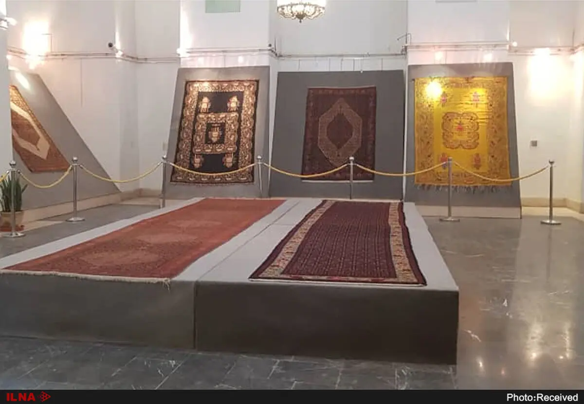 نمایشِ قالی‌های کردستان با نقوش هزار ساله در کاخ گلستان 