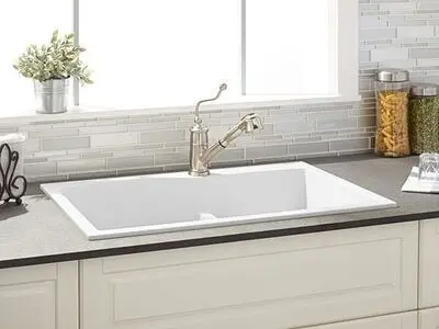 همه چیز درباره تمیز کردن سینک ظرفشویی گرانیتی سفید
