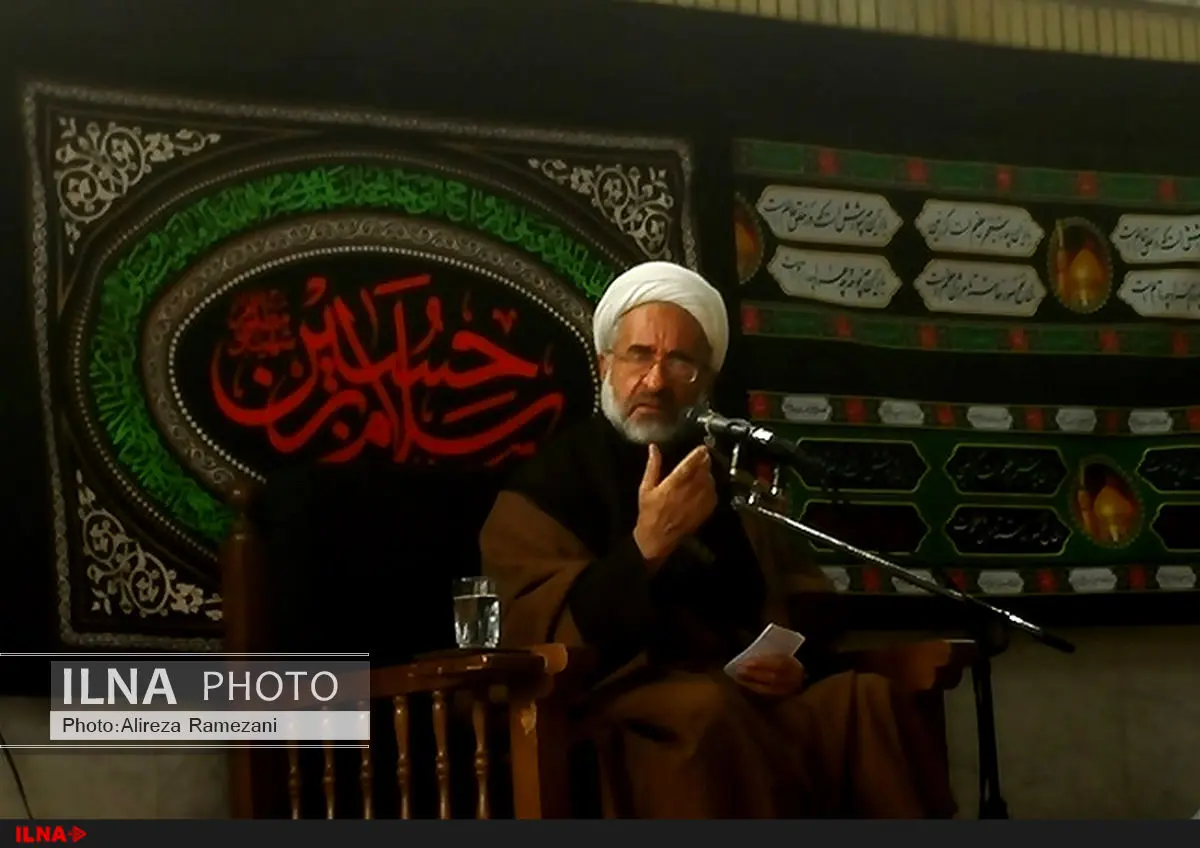 مراسم عزاداری در دفتر آیتالله صانعی در قم برگزار شد