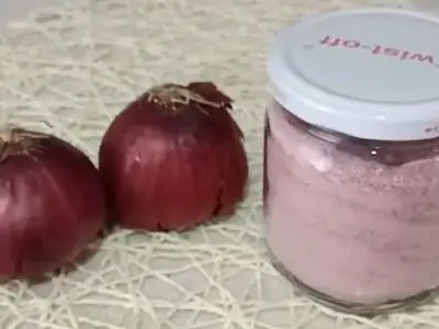 طرز تهیه پودر پیاز بدون تغییر رنگ و طعم در فر + فیلم