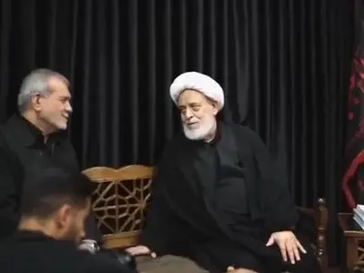 دیدار صمیمانه شیخ حسین انصاریان با مسعود پزشکیان + فیلم