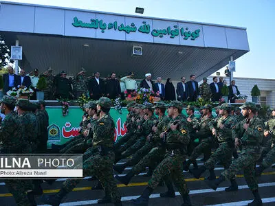 برگزاری صبحگاه مشترک نیروهای مسلح قزوین با حضور معاون پارلمانی رئیس جمهور