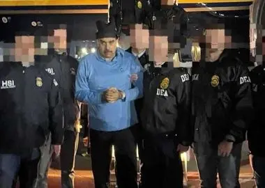 مادورو با دستبند در خیابان‌های نیویورک گردانده شد+ ویدئو