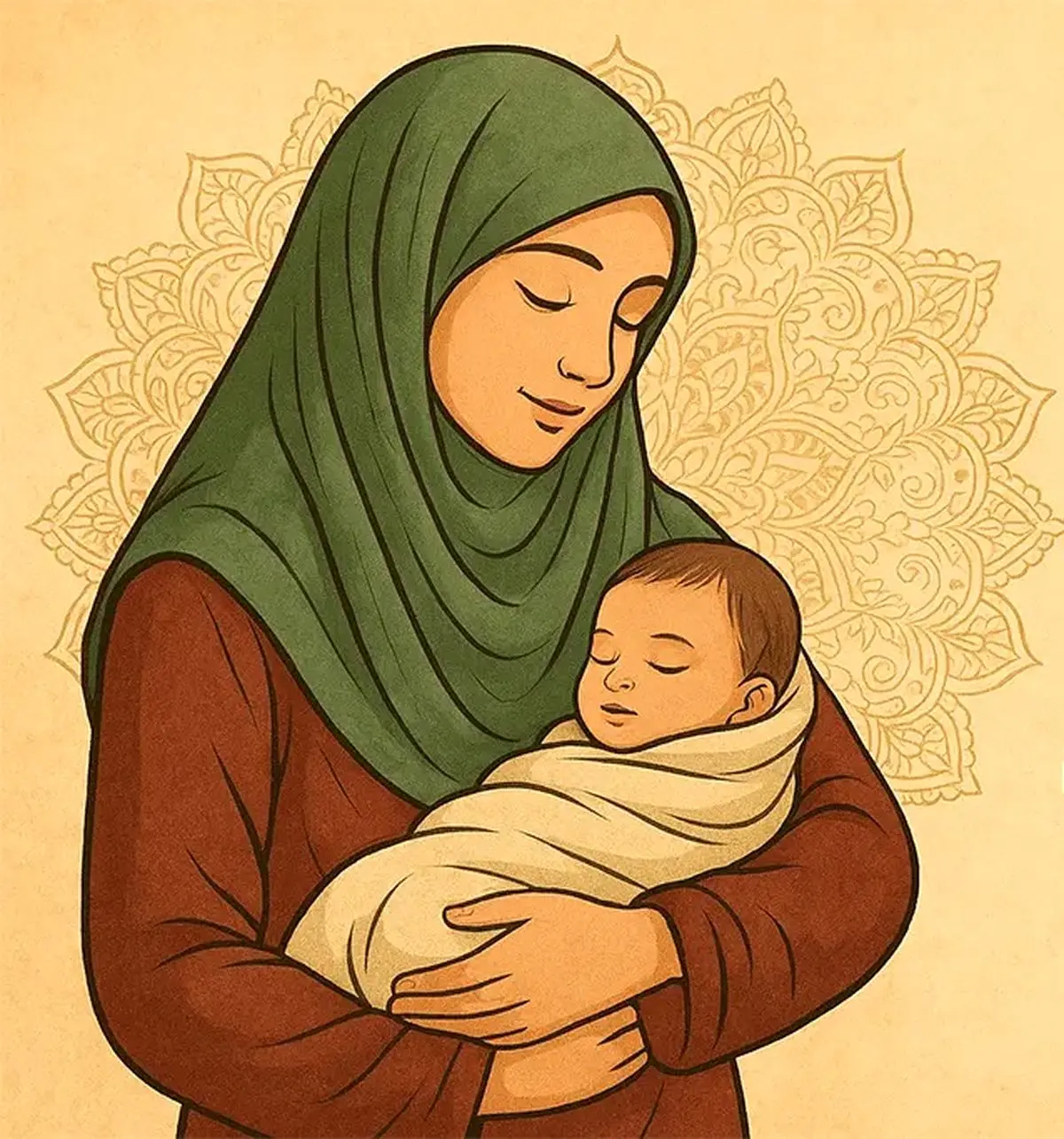 فواید آغوش مادر + اینفوگرافیک