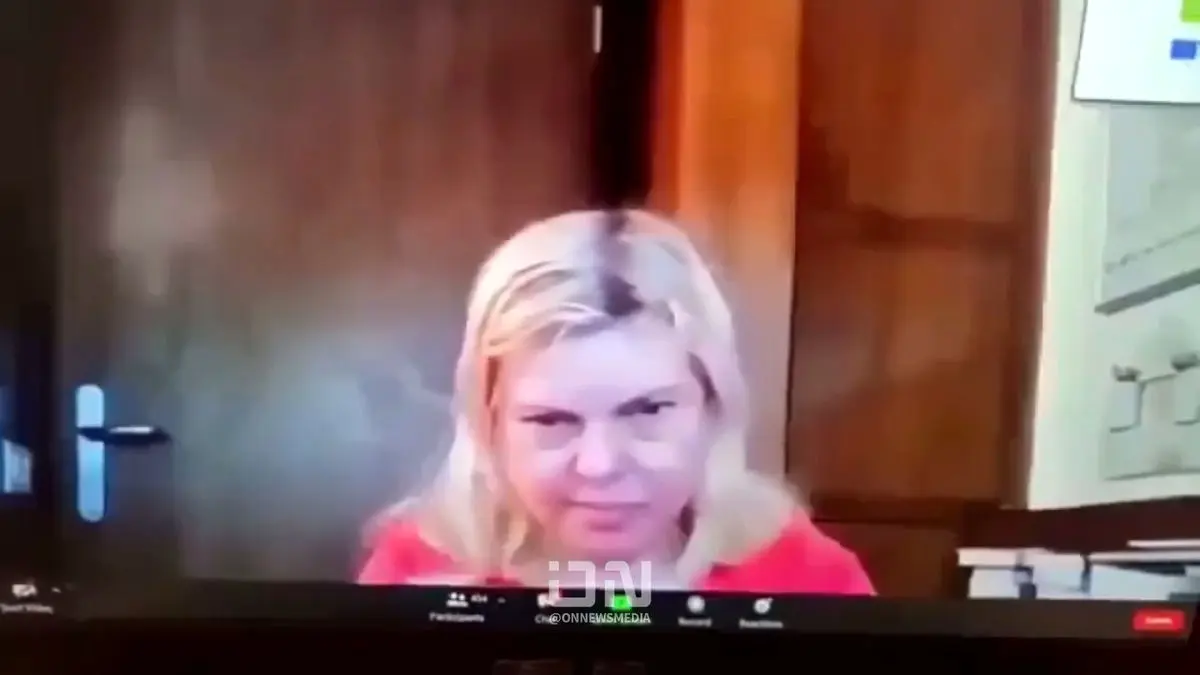 تصاویر در هم رفته و پریشان همسر نتانیاهو مورد توجه رسانه‌ها قرار گرفت + فیلم