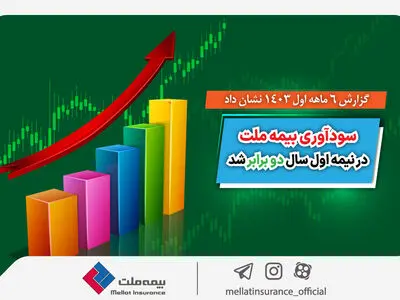 سودآوری بیمه ملت در نیمه اول سال دو برابر شد