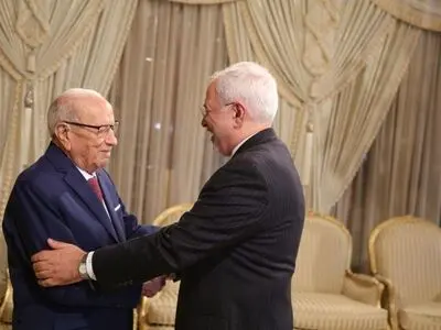 دیدار ظریف با رییس جمهور و وزیر خارجه تونس