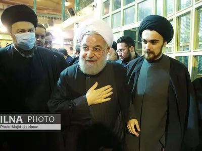 مراسم بزرگداشت آیت الله موسوی بجنوردی (ره) در حسینیه جماران 