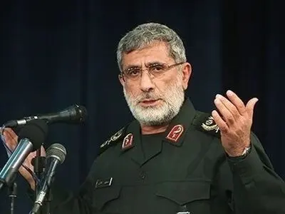 سخنرانی سردار قاآنی در مراسم تشییع پیکر شهید سپهبد سلیمانی 