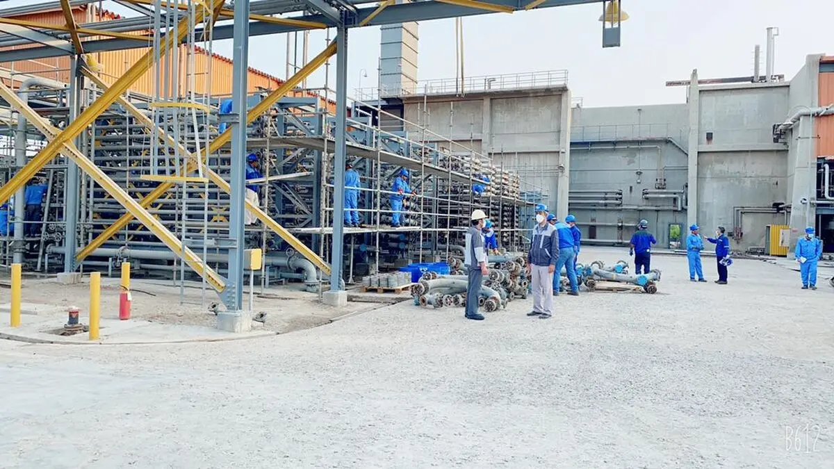 انجام اورهال واحد LD2 پتروشیمی بسپاران توسط تیم مهندسی فیرمکو 
