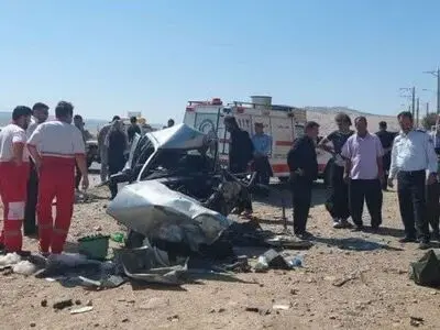 سه کشته در برخورد یک خودرو با تیرچراغ برق در خوزستان