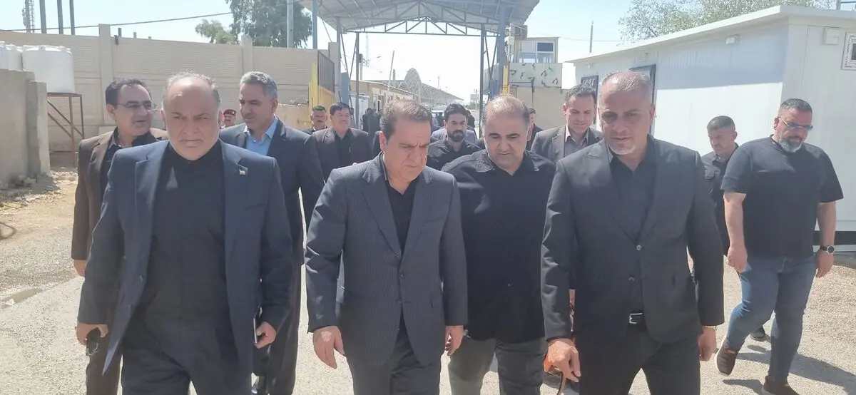 استاندار ایلام با استقبال جانشین استاندار واسط، وارد عراق شد