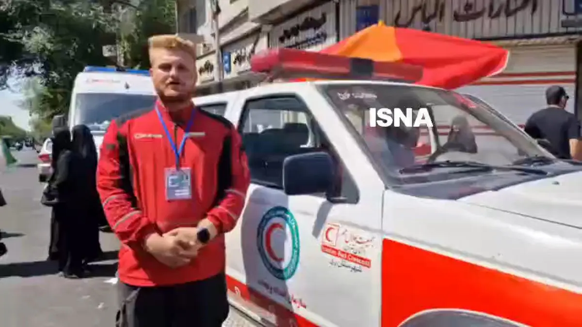 امدادگران جمعیت هلال‌احمر: از وداع تا تشییع همراه مردم هستیم + فیلم