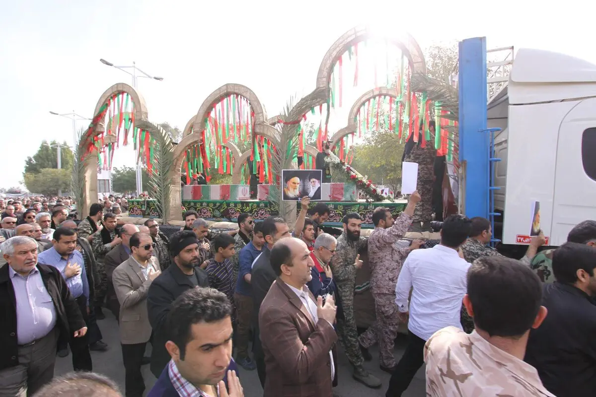 تشییع باشکوه ۲  شهید گمنام در مناطق نفتخیزجنوب