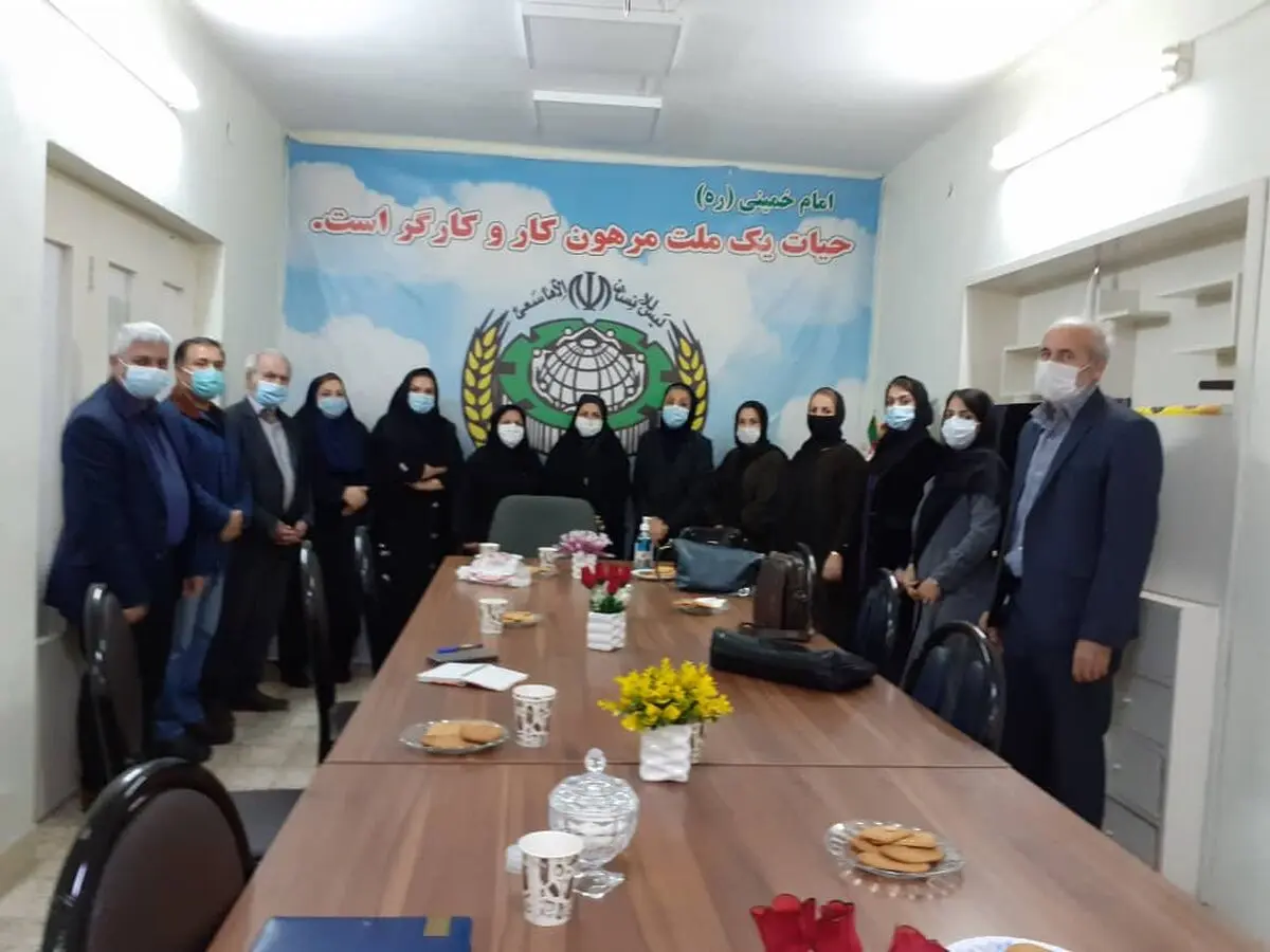 نشست کمیته ورزش و اتحادیه بانوان خانه کارگر خوزستان و مدیرکل امور بانوان و خانواده استانداری 