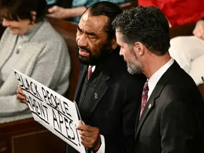 تنش در صحن کنگره آمریکا هم‌زمان با حضور ترامپ