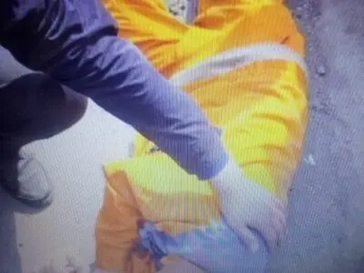 مصدمیت یک رفتگر بر اثر حادثه تصادف