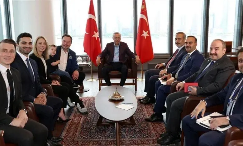 دیدار اردوغان با ایلان ماسک