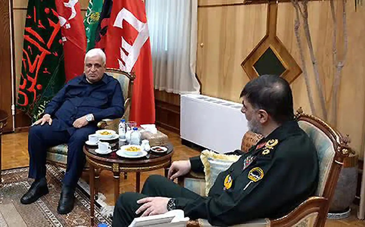 دیدار فرمانده حشد الشعبی عراق با سردار رادان

